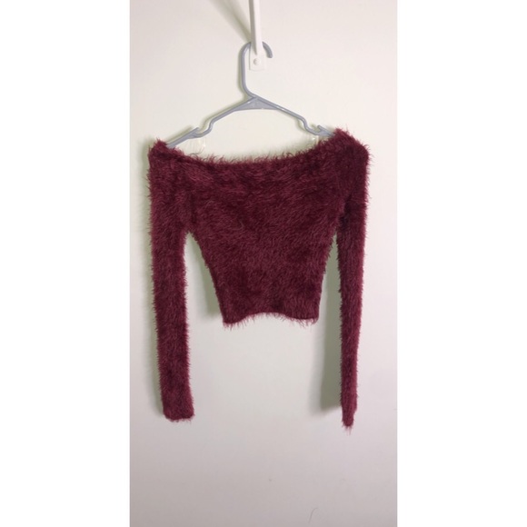 Burgundy crop top - Picture 1 of 2